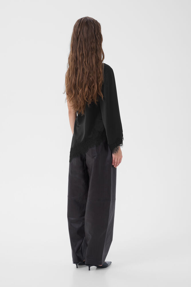 My Essential Wardrobe - MWBrenda Asymmetric Blouse - Black