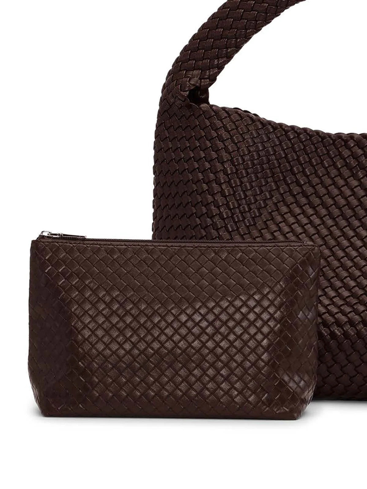 SUI AVA - Woven Daily Shopper + Pouch - Brown