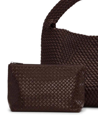 SUI AVA - Woven Daily Shopper + Pouch - Brown