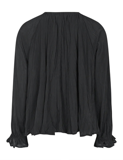 Esmé Studíos - ESTova LS Blouse GRS - Black