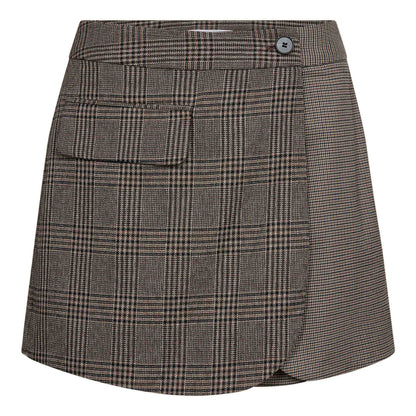 Co’Couture - VeyaCC Check Wrap Skort