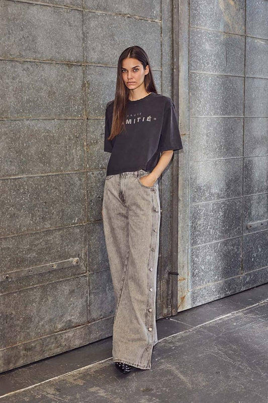 Haute L’Amitié - Side Panel Button Tall Jeans