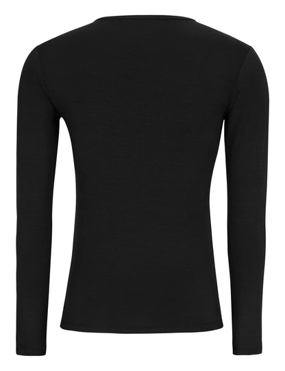 Esmé Studios - ESPenelope LS O-neck Slim T-shirt - Black