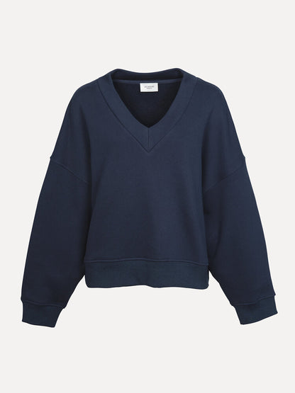 Les Soeurs - V-hals sweater Kato - Dark Blue