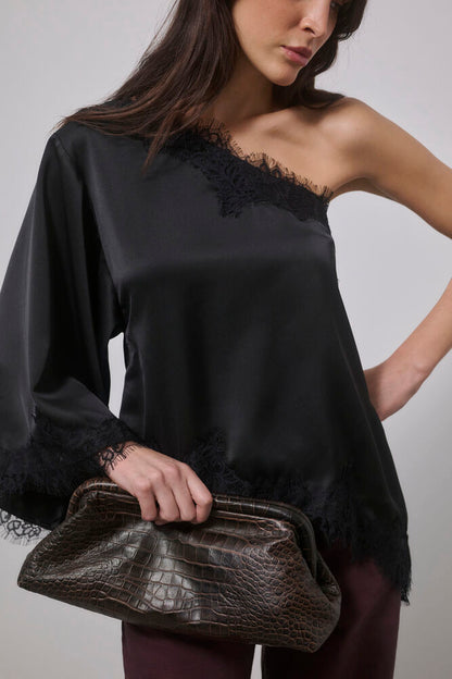 My Essential Wardrobe - MWBrenda Asymmetric Blouse - Black