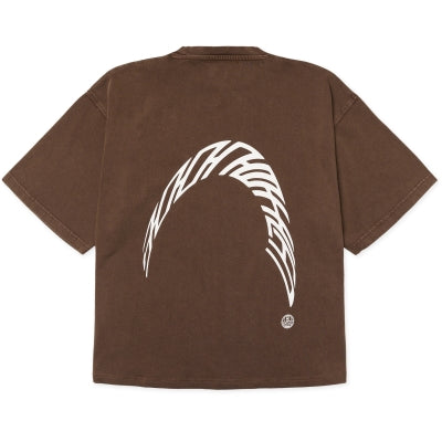 Woodbird - WBJuno Warp Acid Tee - Washed Brown