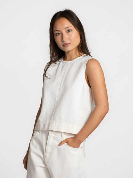 Les Soeurs - mouwloze top Vera