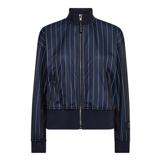 Haute L’Amitié - Pin Stripe Zip Sweat