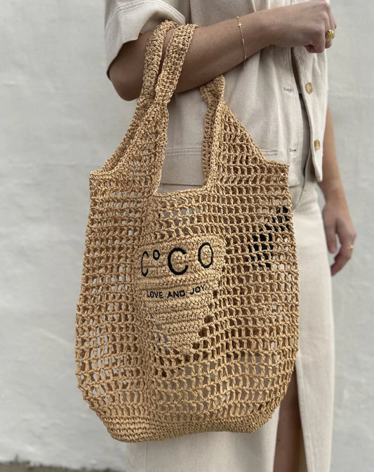 Co’Couture - CocoCC Straw Bag