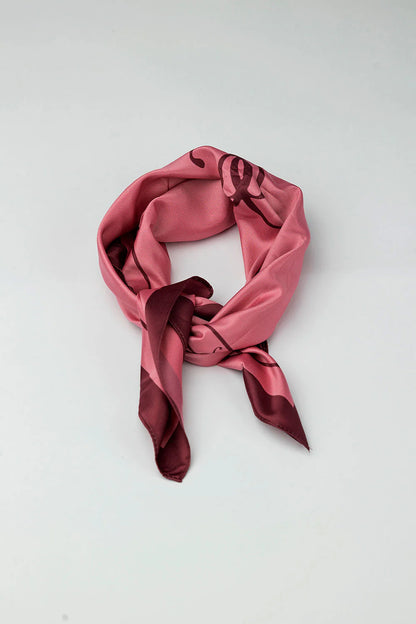 BOW19 - ELLE SILK SCARF PINK