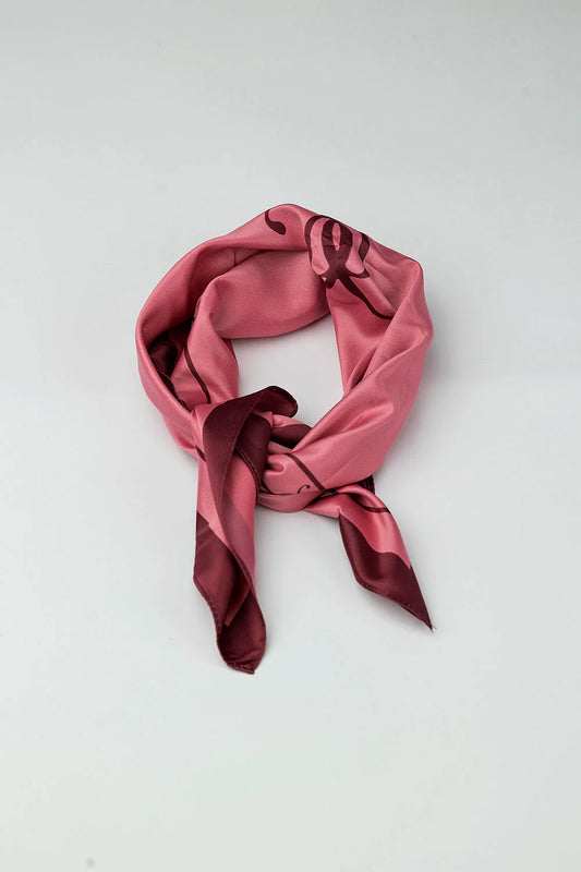 BOW19 - ELLE SILK SCARF PINK
