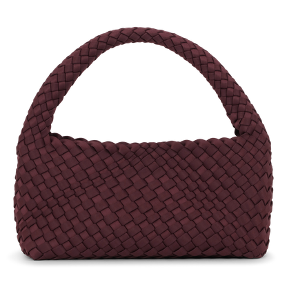 SUI AVA - Woven Scuba Mini Bag + Pouch - Burgundy
