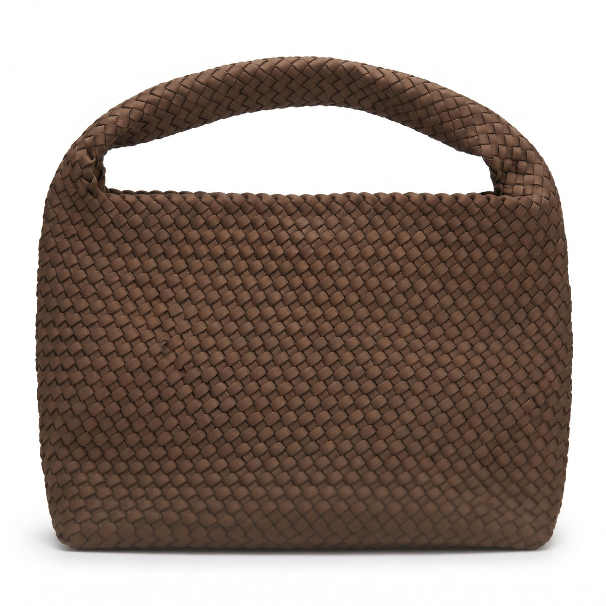 SUI AVA - Woven Scuba Shopper + Pouch - Brown