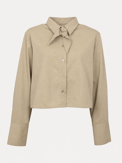 Les Soeurs - Dean Boxy Blouse - Sand – foto 1