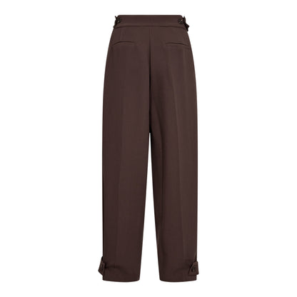 Co'Couture - AcileCC Leg Pleat Pant Brown