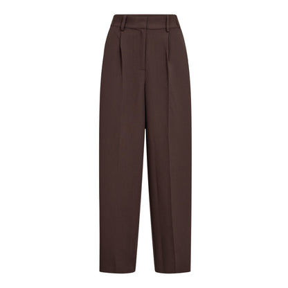 Co'Couture - AcileCC Leg Pleat Pant Brown