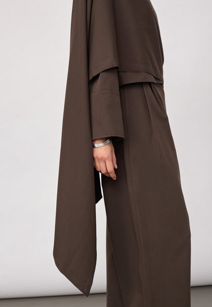Co’Couture MelvaCC Cape Shirt Brown – foto 7